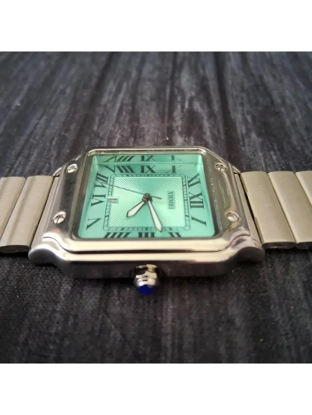 Vintage‎ Inspired Square Milano Mens Tiffany Roman Dial Watch